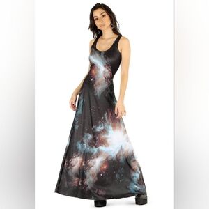 Galaxy Black Maxi Dress